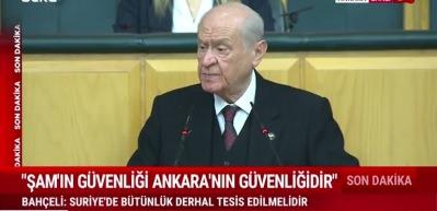 MHP lideri Devlet Bah&ccedil;eli "CHP'nin muhalif siyaseti T&uuml;rkiye'ye karşı kurgulanmıştır" dedi
