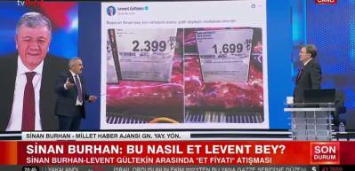 Gazeteci Sinan Burhan et fiyatları &uuml;zerinden yapılan algıya resmi rakamlarla a&ccedil;ıklık getirdi