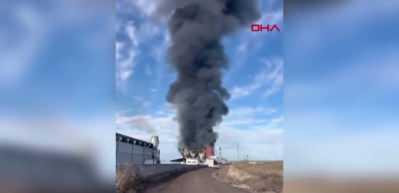 Afyonkarahisar'da enerji santralinde yangın