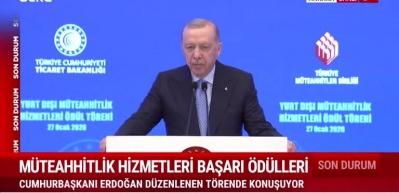 Cumhurbaşkanı Erdoğan: Listede ilk 100 firma arasına 8 T&uuml;rk firması var
