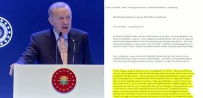 Cumhurbaşkanı Erdoğan'ın milli duruşu Epstein belgelerinde "Orduyu İsrailcilerden temizliyor" diye yer aldı