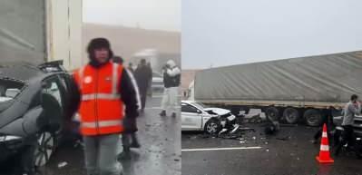 Gaziantep - Şanlıurfa otoyolunda zincirleme kaza; &ouml;l&uuml; ve yaralılar var