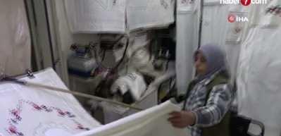 Gaziantep'te veresiye aldığı dikiş makinesiyle iş kurdu