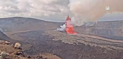 Hawaii'deki Kilauea Yanardağı yeniden lav p&uuml;sk&uuml;rtt&uuml;