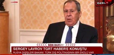 Lavrov: &ldquo;T&uuml;rk meslektaşlarımızla rahat &ccedil;alışıyoruz"