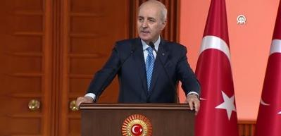 Numan Kurtulmuş İspanya Temsilciler Başkanı ile ortak a&ccedil;ıklamada bulundu