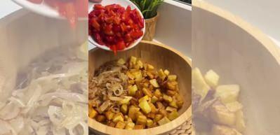 Sofraların yeni yıldızı: Fırın patatesli yoğurtlu salata tarifi
