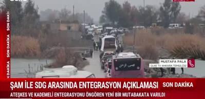 Suriye y&ouml;netimi ile YPG arasında ateşkes ve kademeli entegrasyonu &ouml;ng&ouml;ren yeni bir mutabakata varıldı