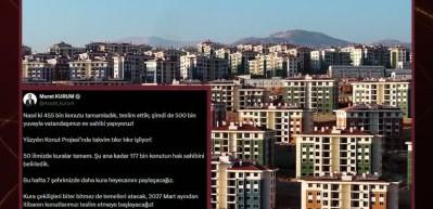 500 bin Konut Projesi'nde bu hafta 7 ilde daha kura &ccedil;ekilişi yapılacak