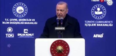 Cumhurbaşkanı Erdoğan: "Deprem turistlerinin siyasi rant hesabını boşa &ccedil;ıkardık"