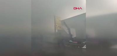 Başakşehir sanayi sitesinde korkutan yangın