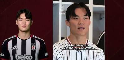 Beşiktaş'ın G&uuml;ney Koreli golc&uuml;s&uuml;n&uuml;n videosunu taraftar beğeni yağmuruna tuttu
