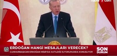 Cumhurbaşkanı Erdoğan, T&uuml;rkiye-Mısır İş Forumu Kapanış Oturumu'nda konuştu