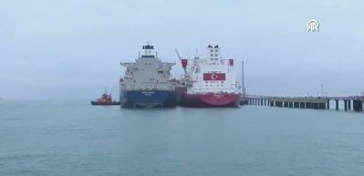  Enerji ve Tabii Kaynaklar Bakanı Bayraktar, BOTAŞ D&ouml;rtyol Terminali'nde konuştu