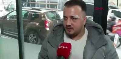 Ey&uuml;psultan'da trafikteki şiddet ATM &ouml;n&uuml;nde de devam etti! İşt pes dedirten olay