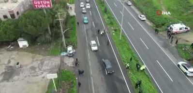 Manisa'da zincirleme trafik kazası: 2 &ouml;l&uuml;, 4 yaralı