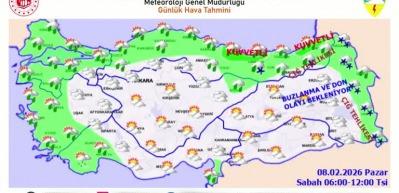Meteoroloji İstanbul fail bir&ccedil;ok ili kuvvetli kar ve yağmur konusunda  uyardı!...