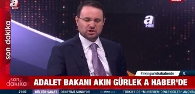 Adalet Bakanı Akın G&uuml;rlek: 86 milyon vatandaşımızın Adalet Bakanıyım ben