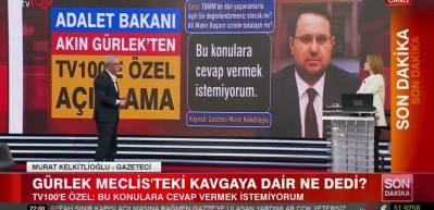 Akın G&uuml;rlek Meclis'teki kavgaya ilişkin ilk kez konuştu