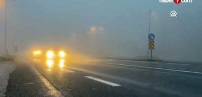 Bolu Dağı'nda sis etkili oldu