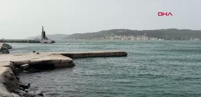 &Ccedil;anakkale Boğazı fırtına nedeniyle &ccedil;ift y&ouml;nl&uuml; ulaşıma kapatıldı