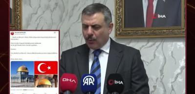 CHP&rsquo;yi rahatsız eden Bakan &Ccedil;ift&ccedil;i&rsquo;den dikkat &ccedil;eken tarihte Kud&uuml;s mesajı: Elbet bir g&uuml;n!