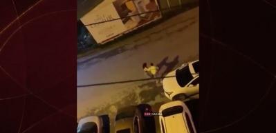 Fatih'te tartıştığı kadına saldıran maganda kamerada