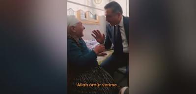 İ&ccedil;işleri Bakanı &Ccedil;ift&ccedil;i'nin Asiye nineyle duygulandıran Umre anısı