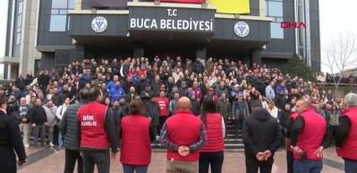 İzmir Buca Belediyesi'nde iş&ccedil;iler yeniden iş bıraktı