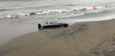 Ordu'da sahilde insansız hava aracı par&ccedil;ası bulundu