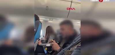 U&ccedil;akta sigara i&ccedil;en yolcu kara listeye alındı