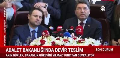 Yılmaz Tun&ccedil; da g&ouml;revini Akın G&uuml;rlek'e devretti