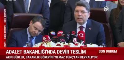 Yılmaz Tun&ccedil; g&ouml;revi Akın G&uuml;rlek'e devretti