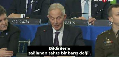 Tony Blair, Gazze'nin b&ouml;lge ve d&uuml;nya i&ccedil;in "tek umut" olduğunu belirtti
