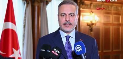 Bakan Fidan, Vaşington'da ger&ccedil;ekleştirilen Barış Kurulu'nun ilk toplantısı ertesinde basın mensuplarına deme&ccedil; verdi