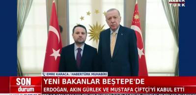 Cumhurbaşkanı Erdoğan, Akın G&uuml;rlek ve Mustafa &Ccedil;ift&ccedil;i'yi kabul etti!