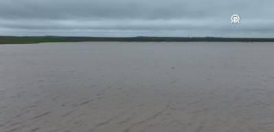  Edirne'de Tunca Nehri taştı bazı b&ouml;lgelerde taşkınlar yaşandı
