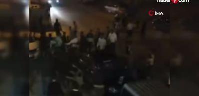  Gaziantep'te kan donduran g&ouml;r&uuml;nt&uuml;ler: Aracıyla kavga edenleri ezdi