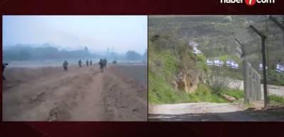 İsrail askeri işgal ettiği b&ouml;lgeye İsrail bayraklarını astılar