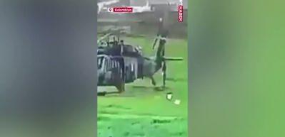 Kolombiya'da askeri helikoptere yıldırım &ccedil;arptı, 1 personel yaralandı