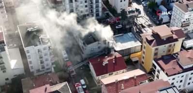 Maltepe&rsquo;de at&ouml;lye yangını paniğe neden oldu