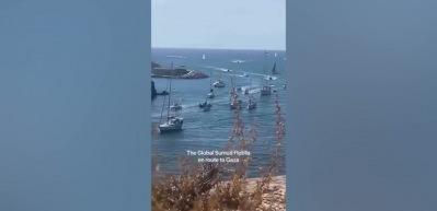 Sumud filosu yeniden harekete ge&ccedil;ti: Bin doktor ile k&uuml;resel seferberlik &ccedil;ağrısı