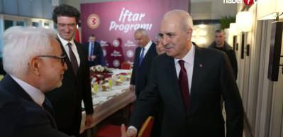 TBMM Başkanı Kurtulmuş, medya kuruluşlarının genel yayın y&ouml;netmenleriyle bir araya geldi