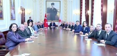 T&uuml;rkiye Basın Federasyonu&rsquo;ndan Adalet Bakanı Akın G&uuml;rlek&rsquo;e Ziyaret