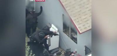 ABD'de polisler hırsızı yakalamak isterlerken evi yaktılar!