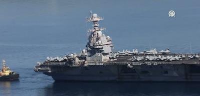 ABD&rsquo;nin USS Gerald R. Ford u&ccedil;ak gemisi Girit'ten ayrıldı