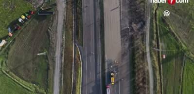  Balıkesir'de F-16 u&ccedil;ağının kaza kırıma uğradığı mevki dron ile g&ouml;r&uuml;nt&uuml;lendi