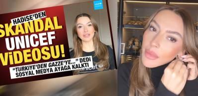 Unicef videosunu silen Hadise'den a&ccedil;ıklama: Metin bana iletildi