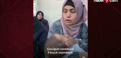 İsrail'in Gazze&rsquo;de &ccedil;ıkışına izin vermediği 2 yaşındaki Nidal bebek hayatını kaybetti!