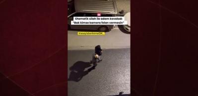 İstanbul'da dehşet anları! Elinde otomatik silahlı şahıslar paniğe neden oldu